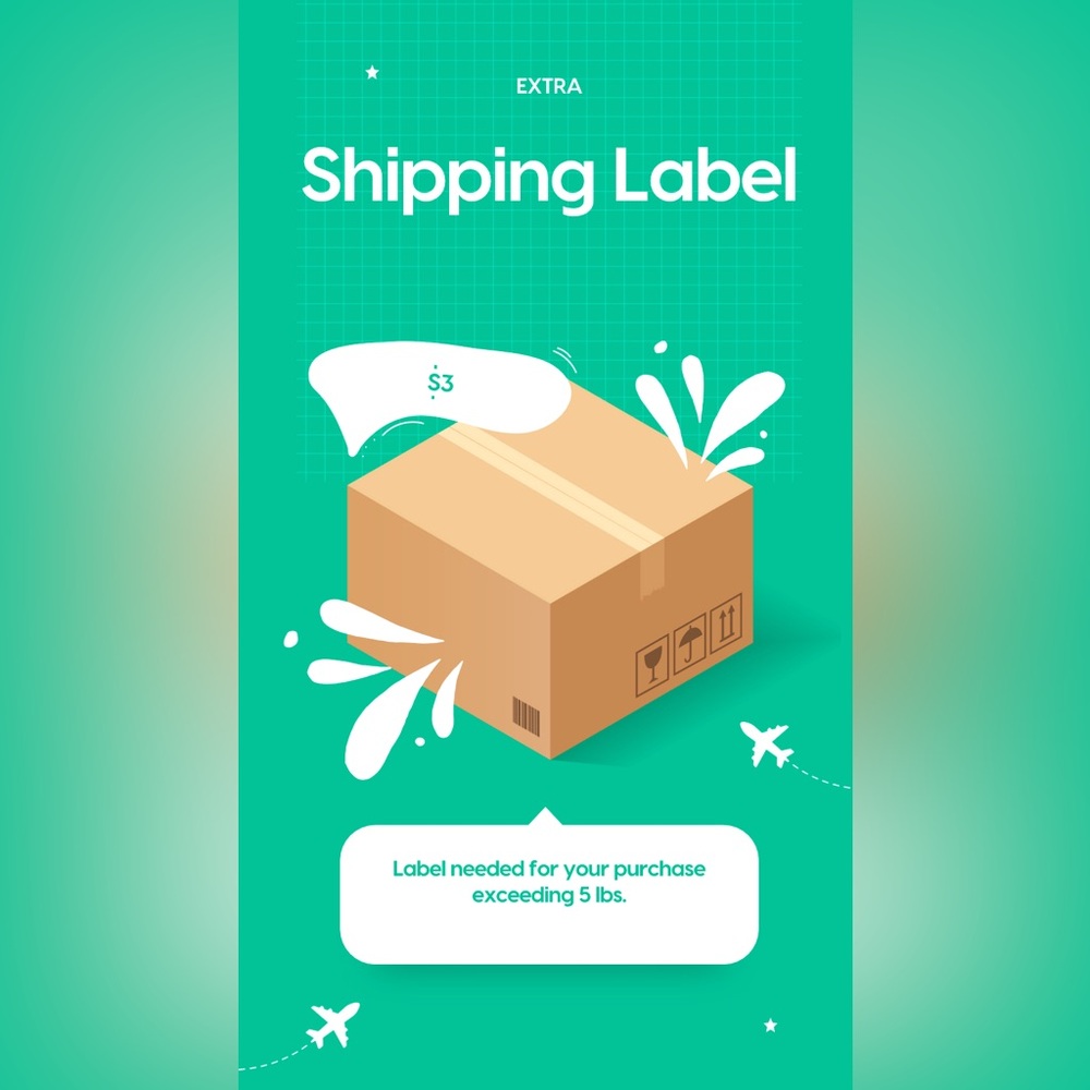 EXTRA SHIPPING LABEL